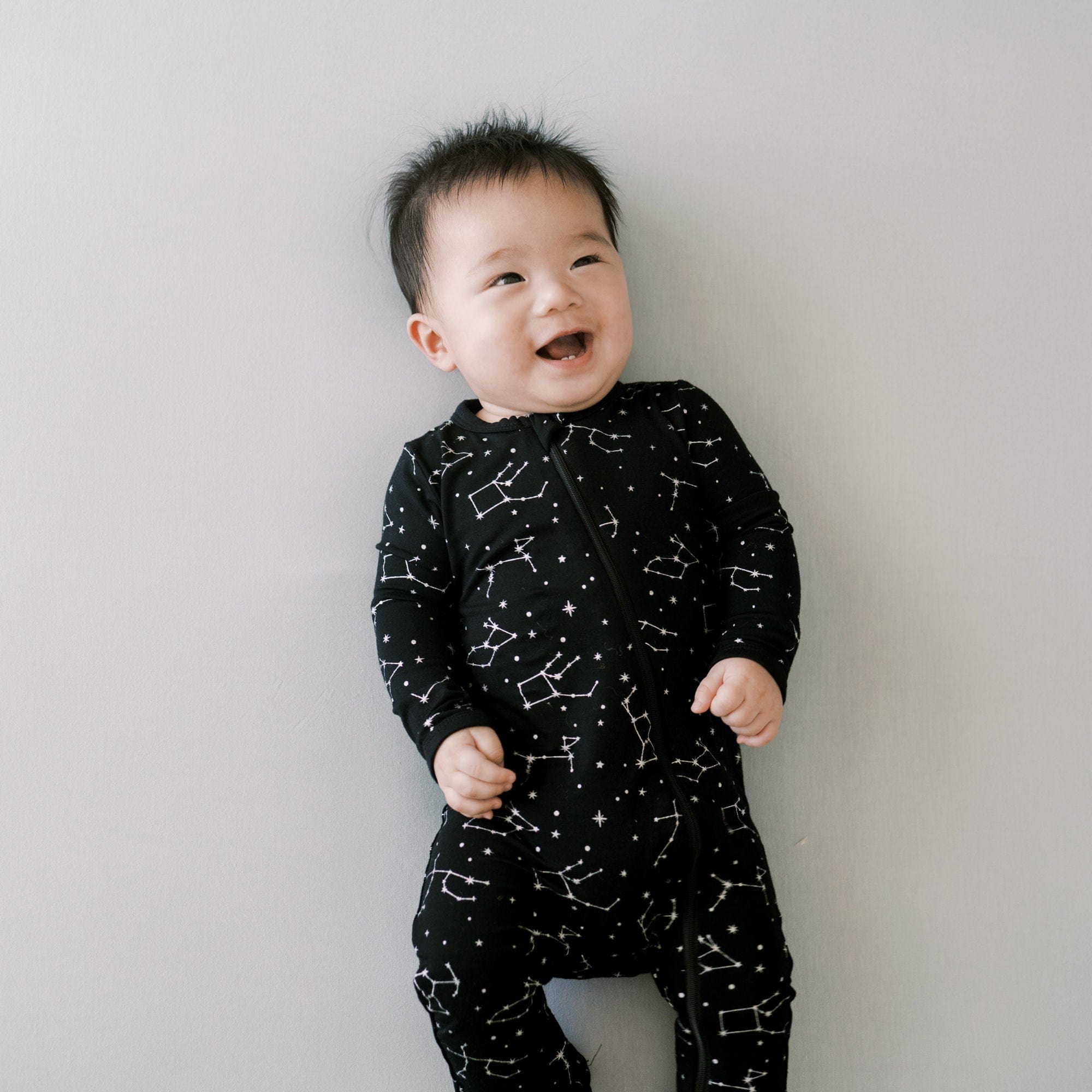 (CD)Kyte／Kyte Kyte BABY Zippered Romper in Sunset Rainbow